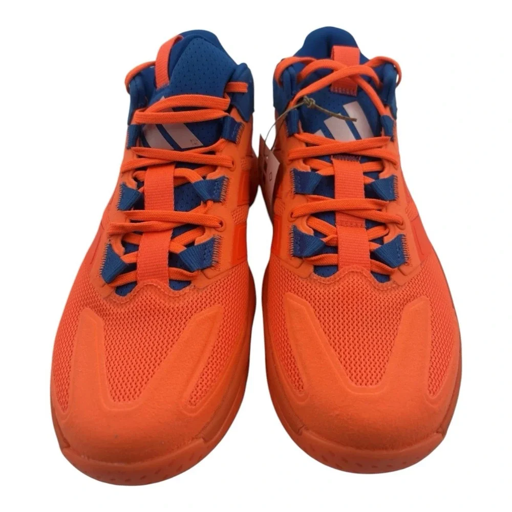 Adidas Court Stabil Indoor Team  Solar Orange Bright Royal Men Size 9.5 Knicks